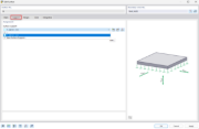 Selection menu for surface support in structural engineering software for modeling structural support points.