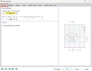 Visualization of the optimal element length for finite element analysis in structural engineering.