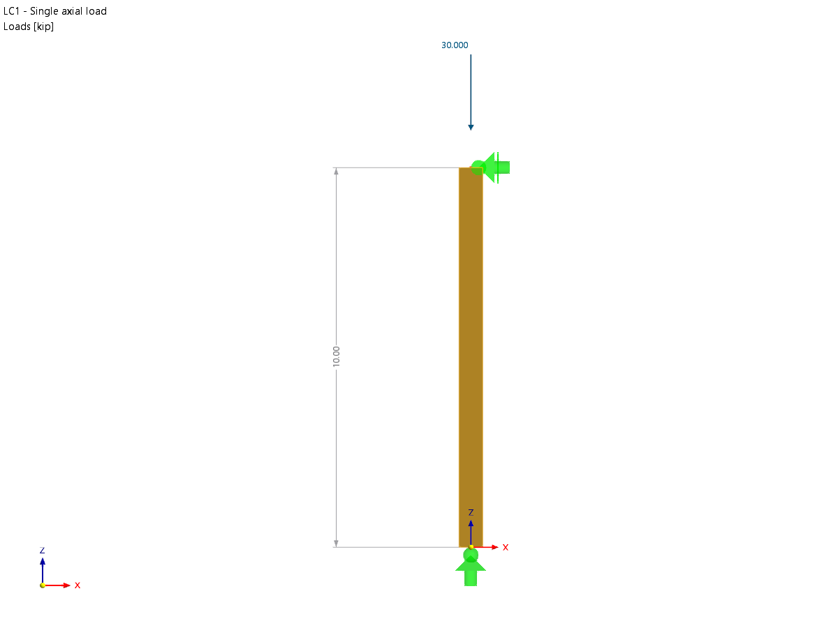 KB 001848 | Timber Column Design as per 2018 NDS Standard in RFEM 6