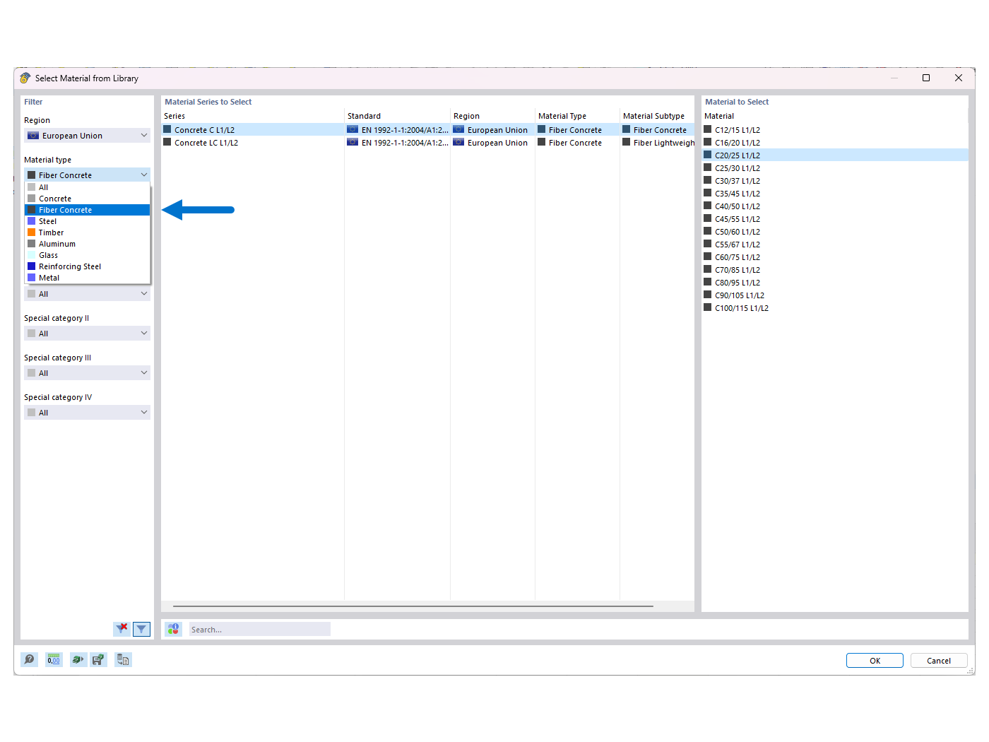 FAQ 005388 | How can I activate the design with steel fiber-reinforced concrete in the Concrete Design add-on for RFEM 6?