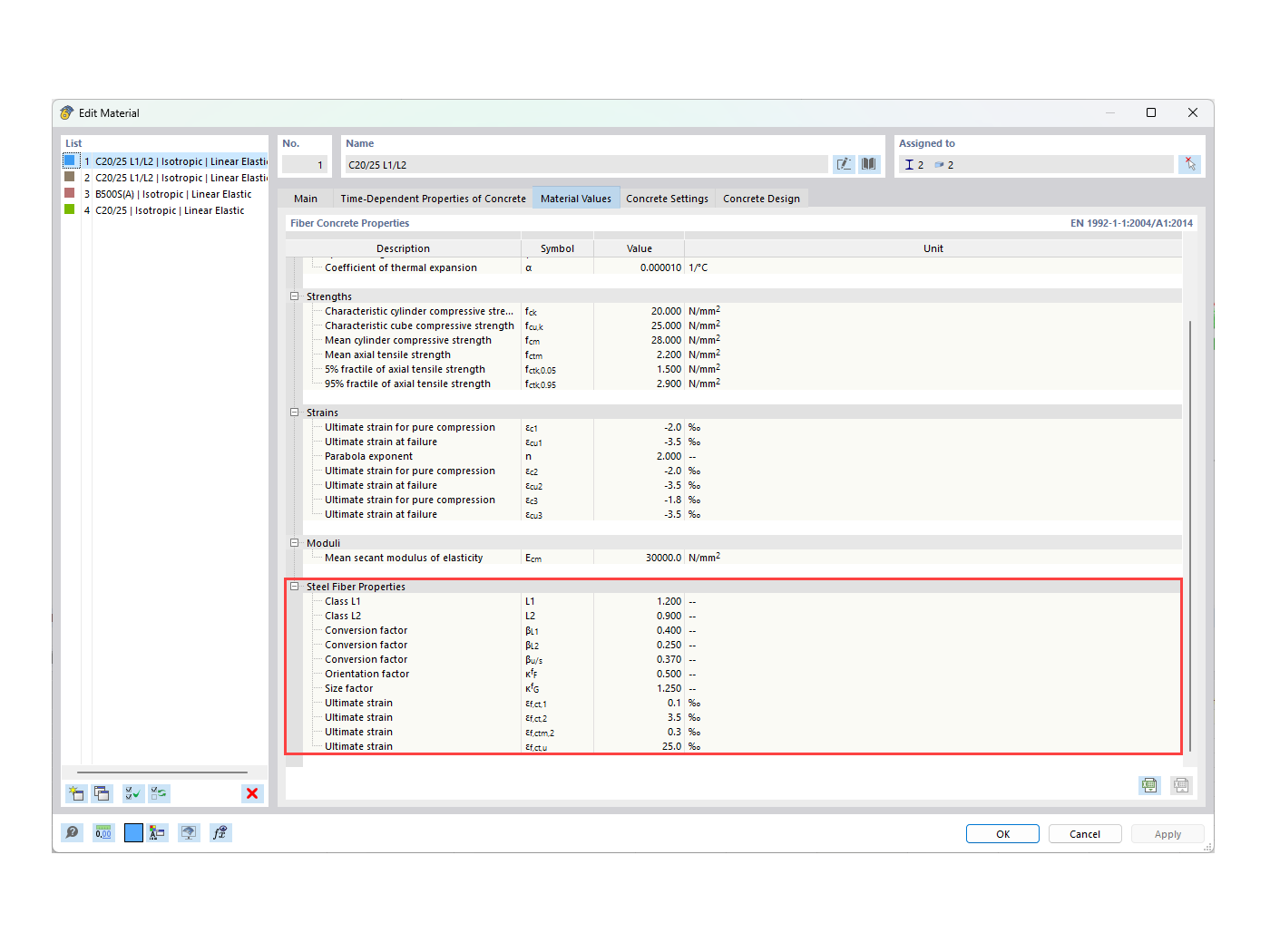 FAQ 005388 | How can I activate the design with steel fiber-reinforced concrete in the Concrete Design add-on for RFEM 6?