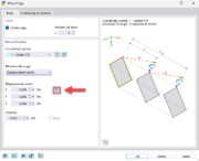Visualization of a copy process of the edge surface within a contact solid in a construction application.