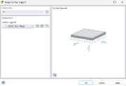 Display of the assignment of surface supports in the construction industry, helpful illustration.