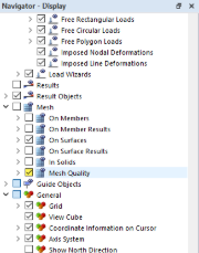 Illustration of activating mesh quality settings in building software.
