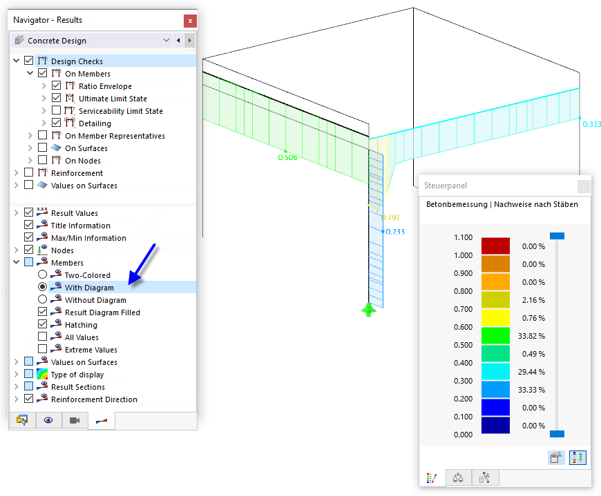Displaying Design Checks Colored with Diagram