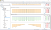 Dialog Box "Result Diagrams" with Diagrams for Design Checks and Reinforcements