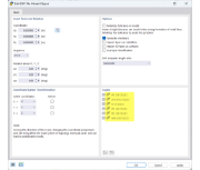 Layer Designations with Cross-Section and Material Names