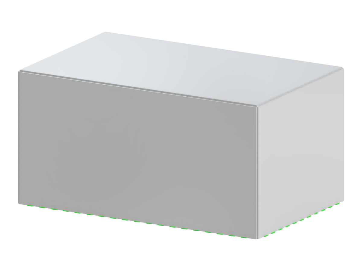 Concrete building model with a rectangular layout, showcasing various floors and bays in X and Y directions without members.