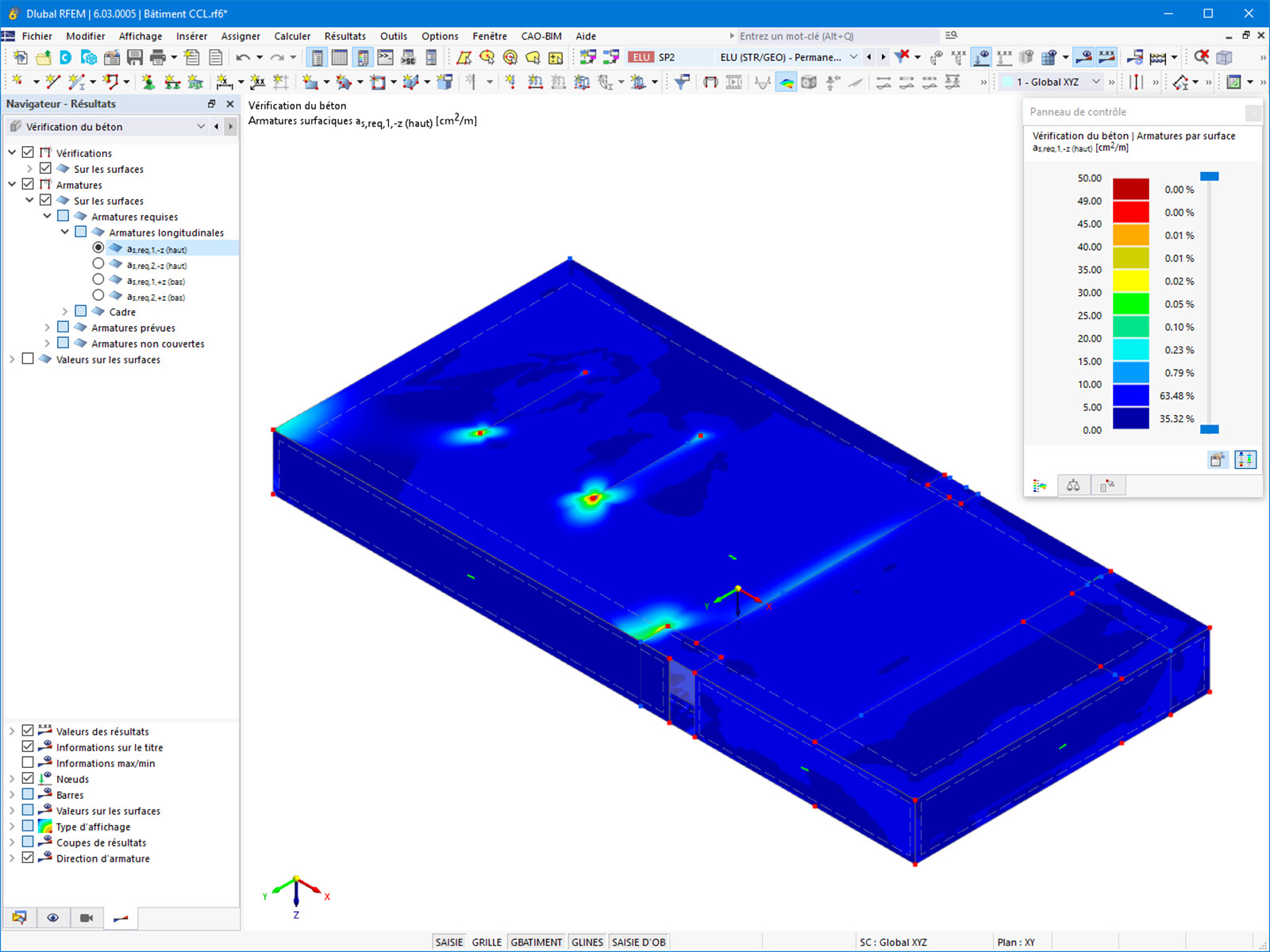 GT 000469 | Distribution of Top Reinforcement in Walls and Slabs in LLC