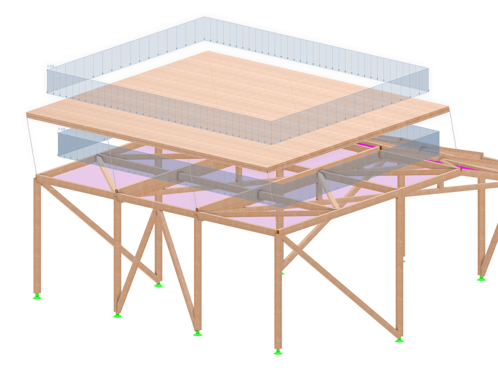 Fast load generation in RFEM 6 | Tools for wind and snow loads, opening loads, and the conversion of surface loads into member loads