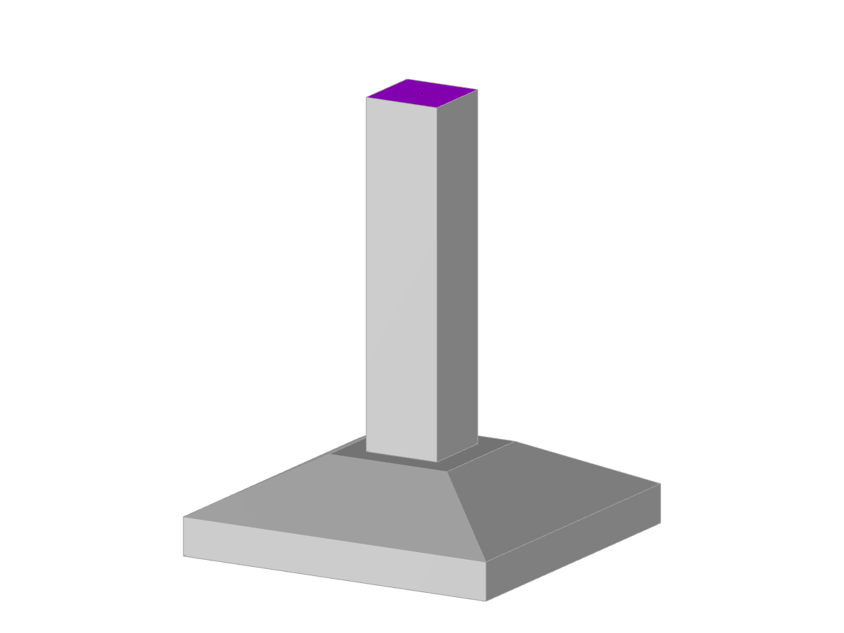 Model 004517 | Isolated Square Footing