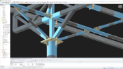Steel Structure with Several Types of Joints