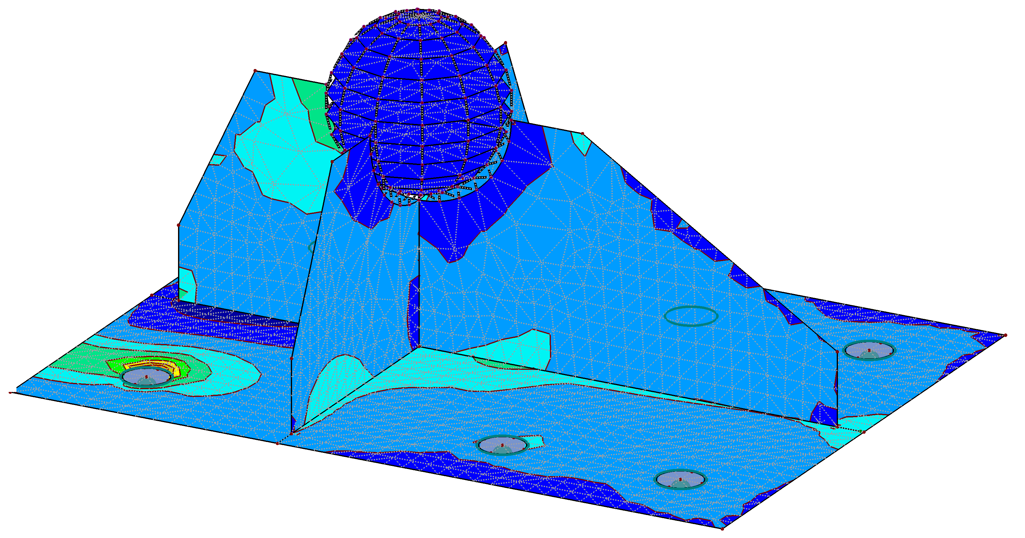 CP 001287 | Stresses on Arch Anchor in RFEM | © Carl Stahl & spol. s r.o.