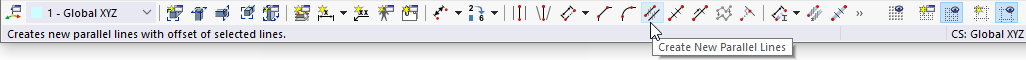 CAD Toolbar with Tooltip