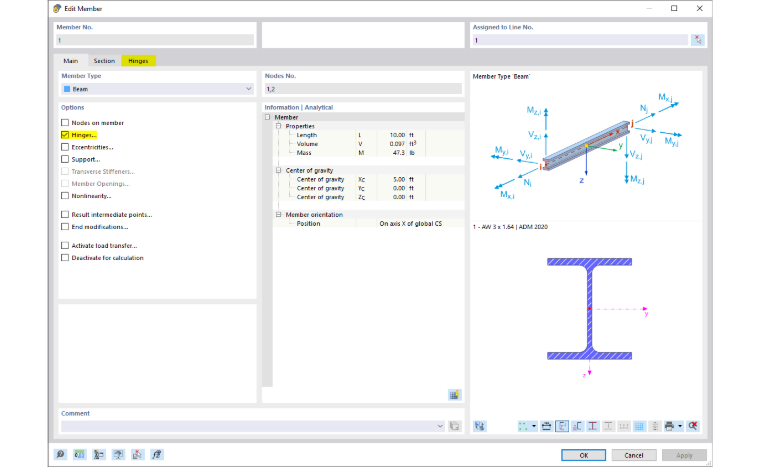Specifying Member Type and Member Options