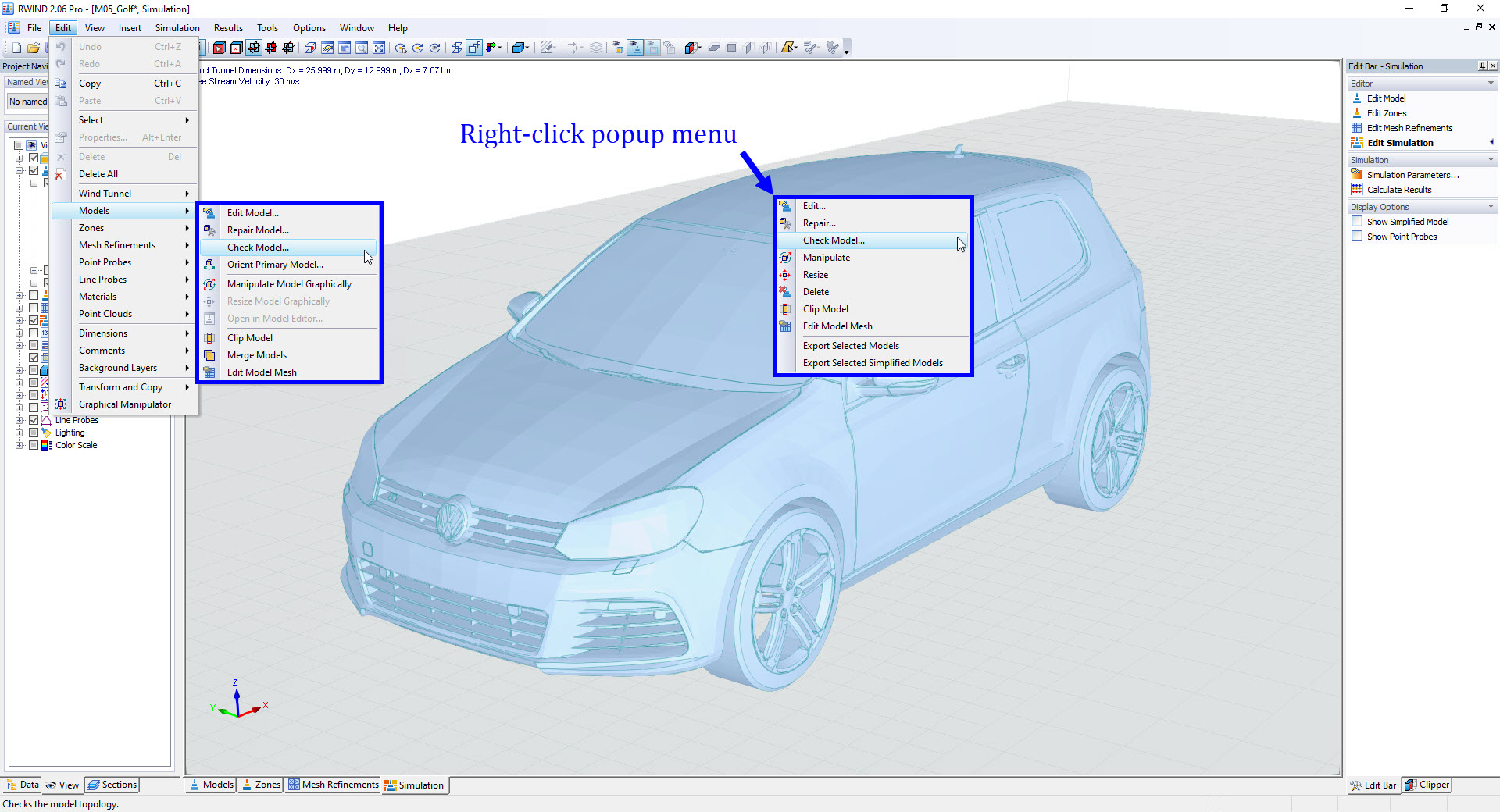 Checking Model Topology