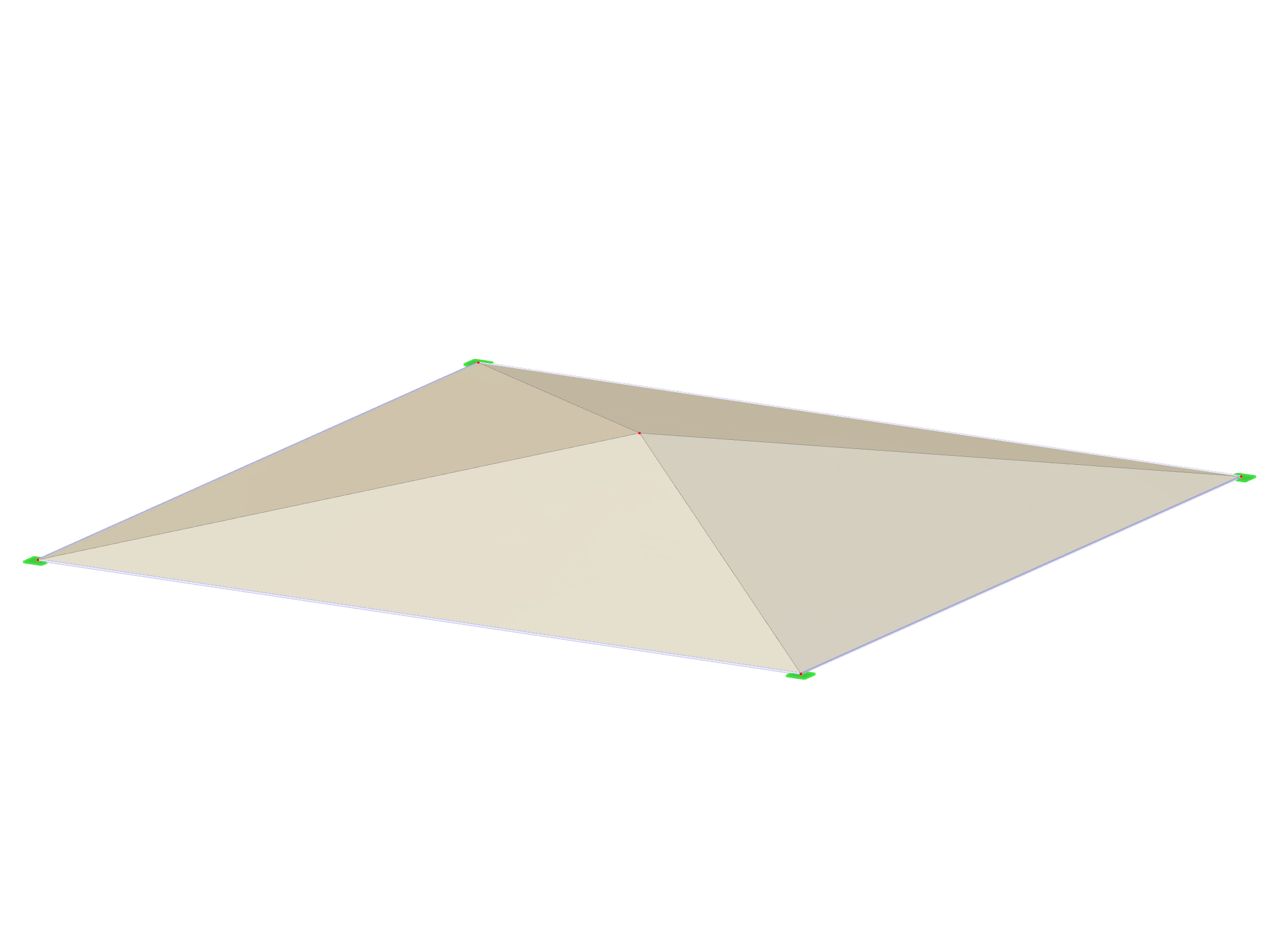 Point-supported membrane