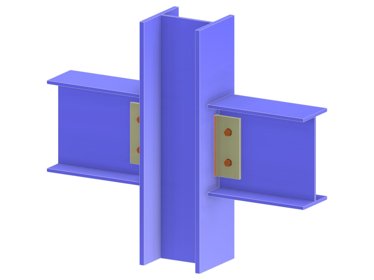 Model 005130 | Beam to Column Flange Connection via Fin Plate