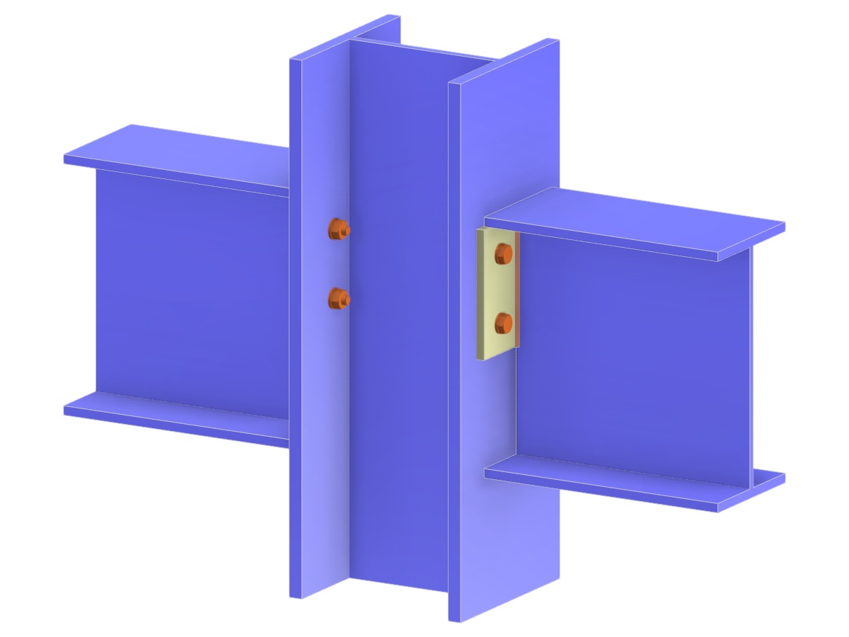 Model 005131 | Beam to Column Flange Connection via Partial-Depth End Plate