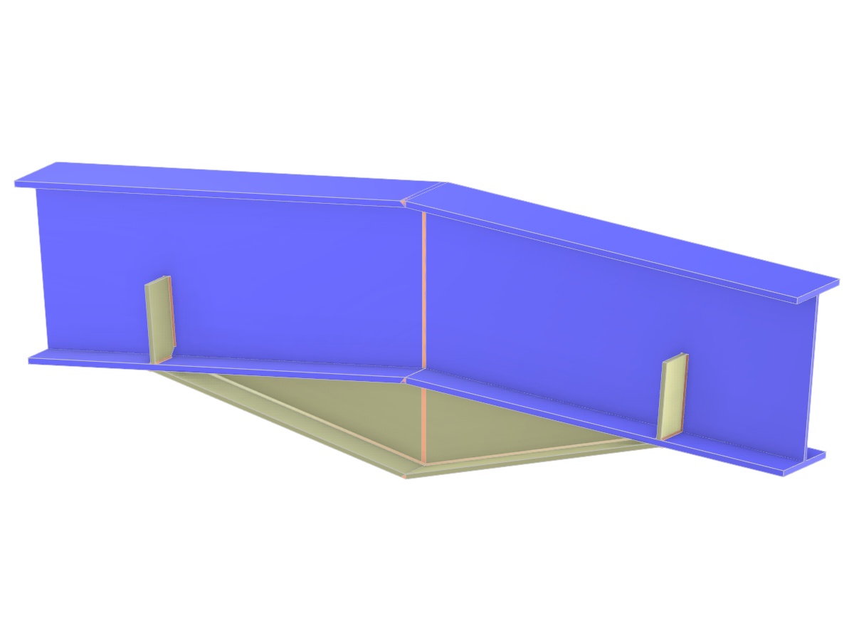 Model 005139 | Beam Splice of Roof Beam at Ridge with Haunch