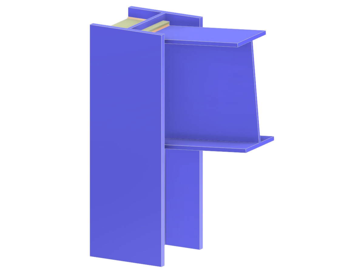 Model 005142 | Beam to Column Web Connection via Full-Depth End Plate