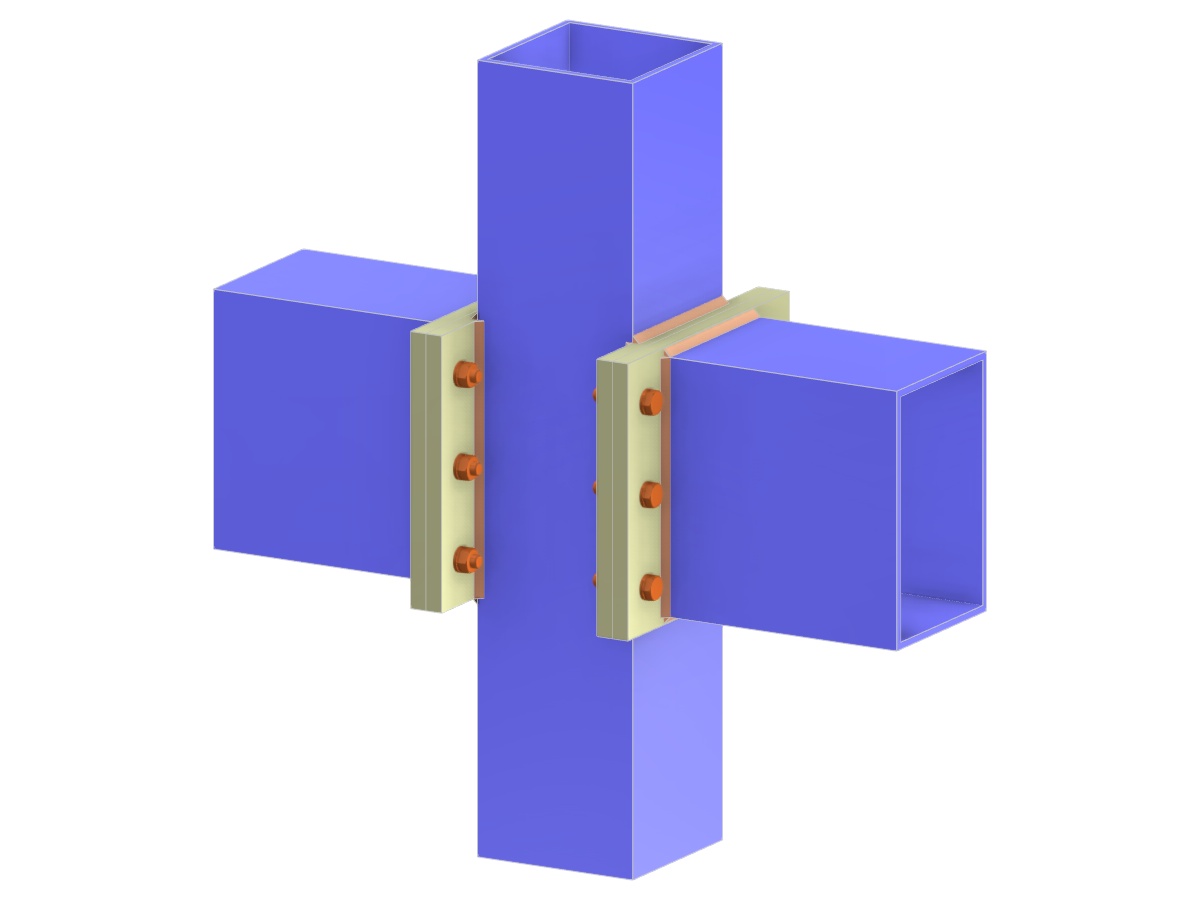 Model 005172 | Beam to Column Connection via Full-Depth End Plate to Plate
