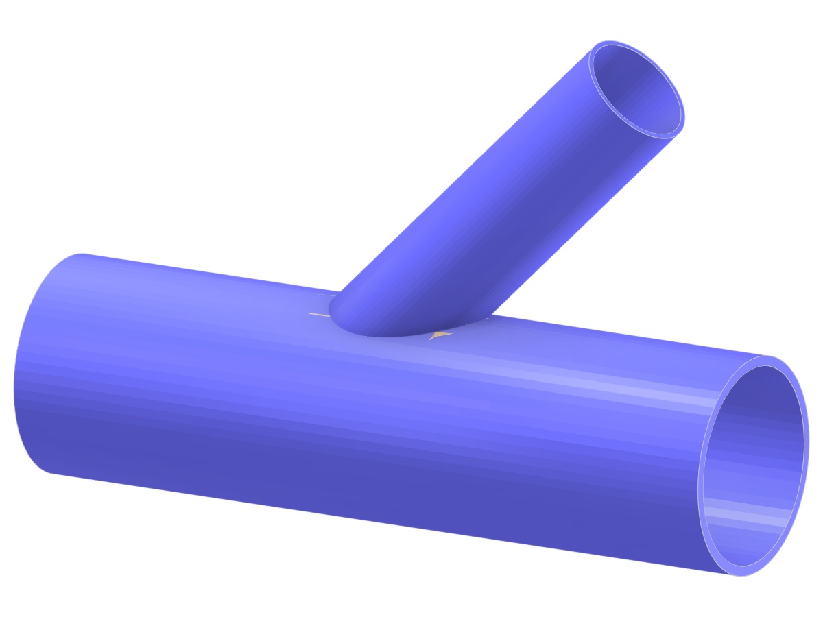 Model 005236 | Truss Y-Joint | Diagonal to Chord Connection