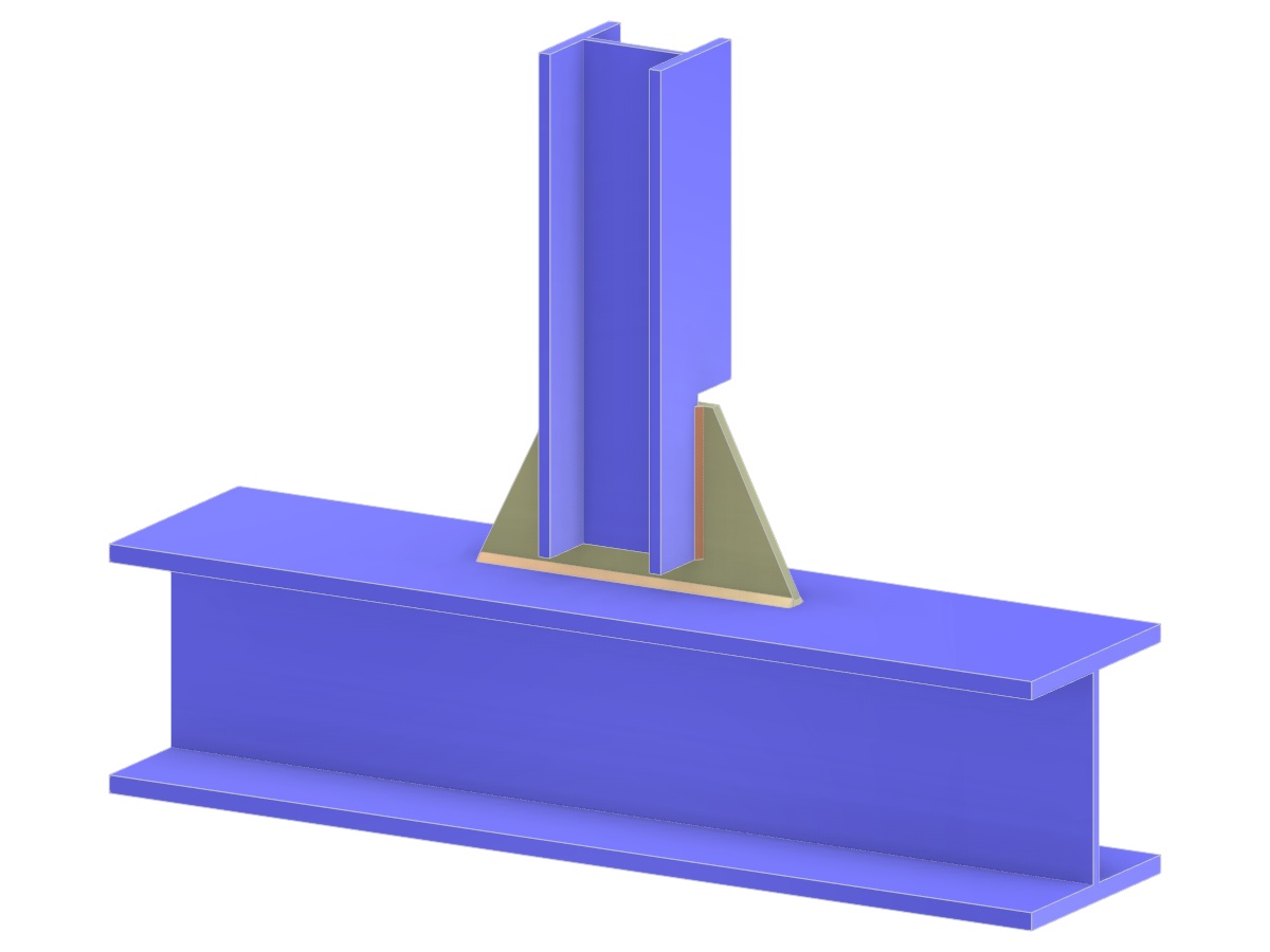 Model 005258 | Truss T-Joint | Vertical to Chord Connection via Gusset Plate