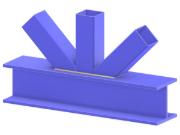 Model 005329 | Truss KT-Joint | Diagonals and Vertical to Chord Connection
