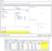 Software interface | Comment in the dialog box | Table-based data entry