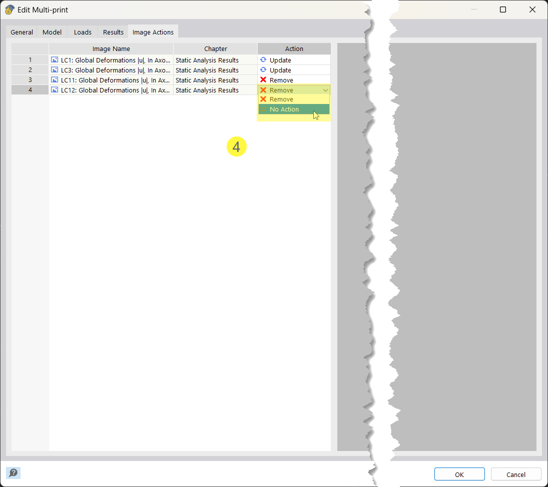 Image synchronization for multi-print | Checking and editing options