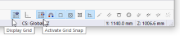 Buttons for grid | Grid snap in the CAD toolbar