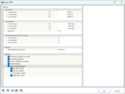 The image displays the AutoCAD DXF import settings in RFEM 6.