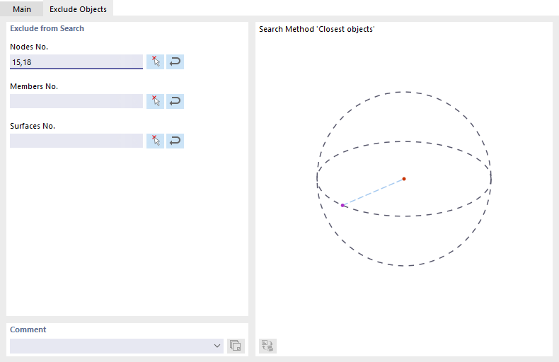 Exclude objects