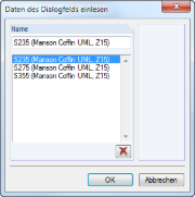 Dialog box for entering data in the RFEM 5 software with various options for calculations.