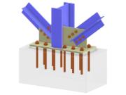 Model 005731 | Column Base with Two Diagonals of Vertical Bracing