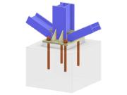 Model 005749 | Column Base with Two Diagonals of Vertical Bracing