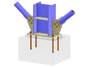 Model 005771 | Column Base with Two Diagonals of Vertical Bracing