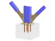Model 005775 | Column Base with Two Diagonals of Vertical Bracing