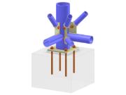 Model 005819 | Column Base with Diagonals and Horizontals of Vertical Bracing