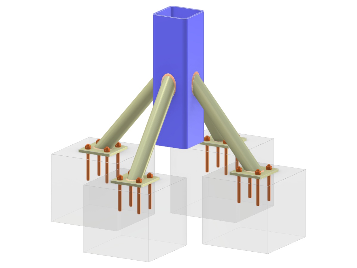 Model 005832 | Column Base with Four Braces