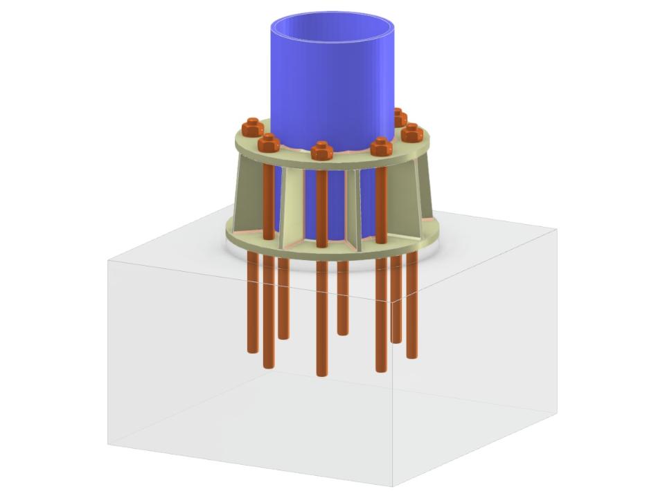 Model 005852 | Column Base with External Ring and Ribs