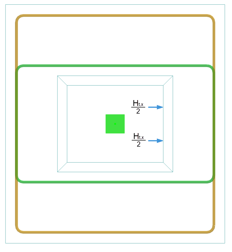 Display of the distribution of the upper horizontal force in a building structure model.