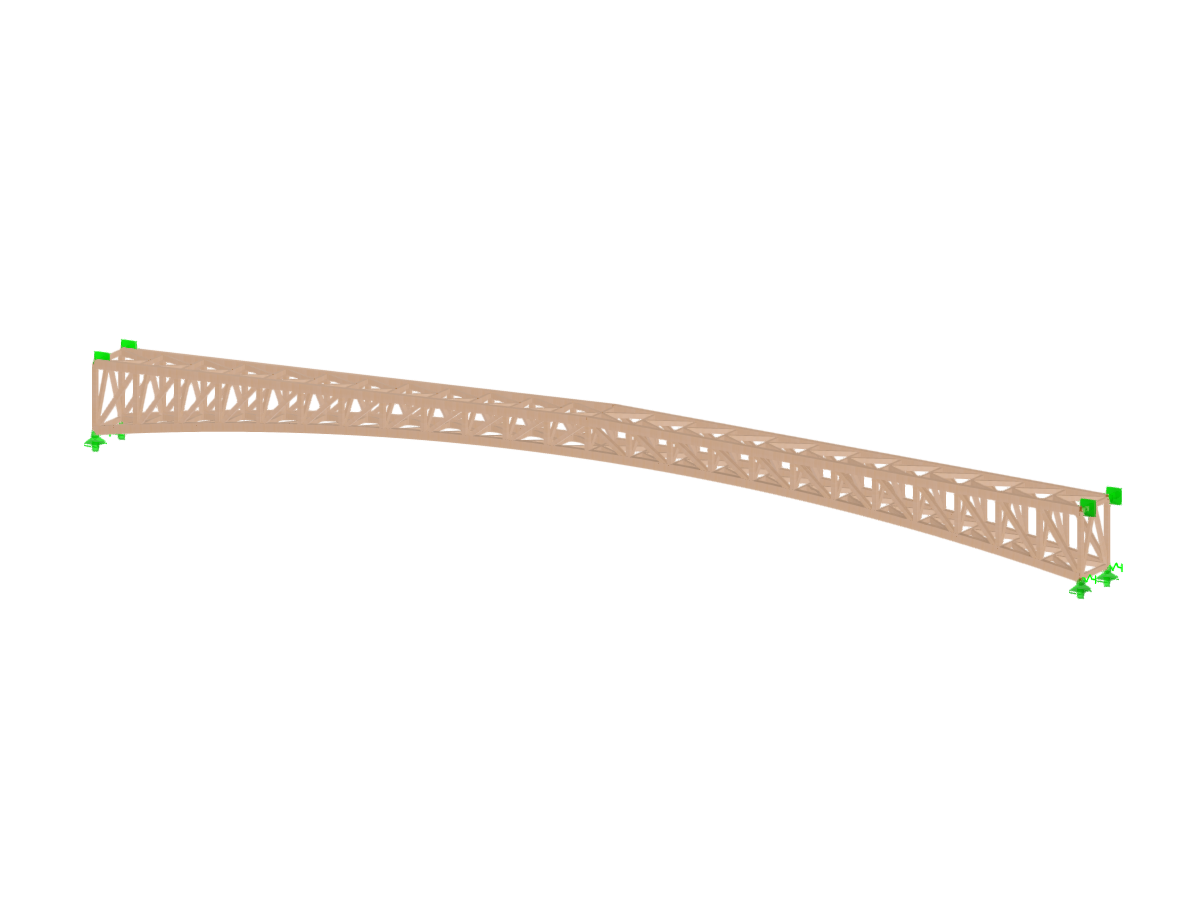 Structural design of a timber footbridge over the Arakil river by Madergia.