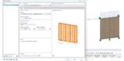 RFEM 6 | Sheathing joints in a beam panel of a timber panel wall
