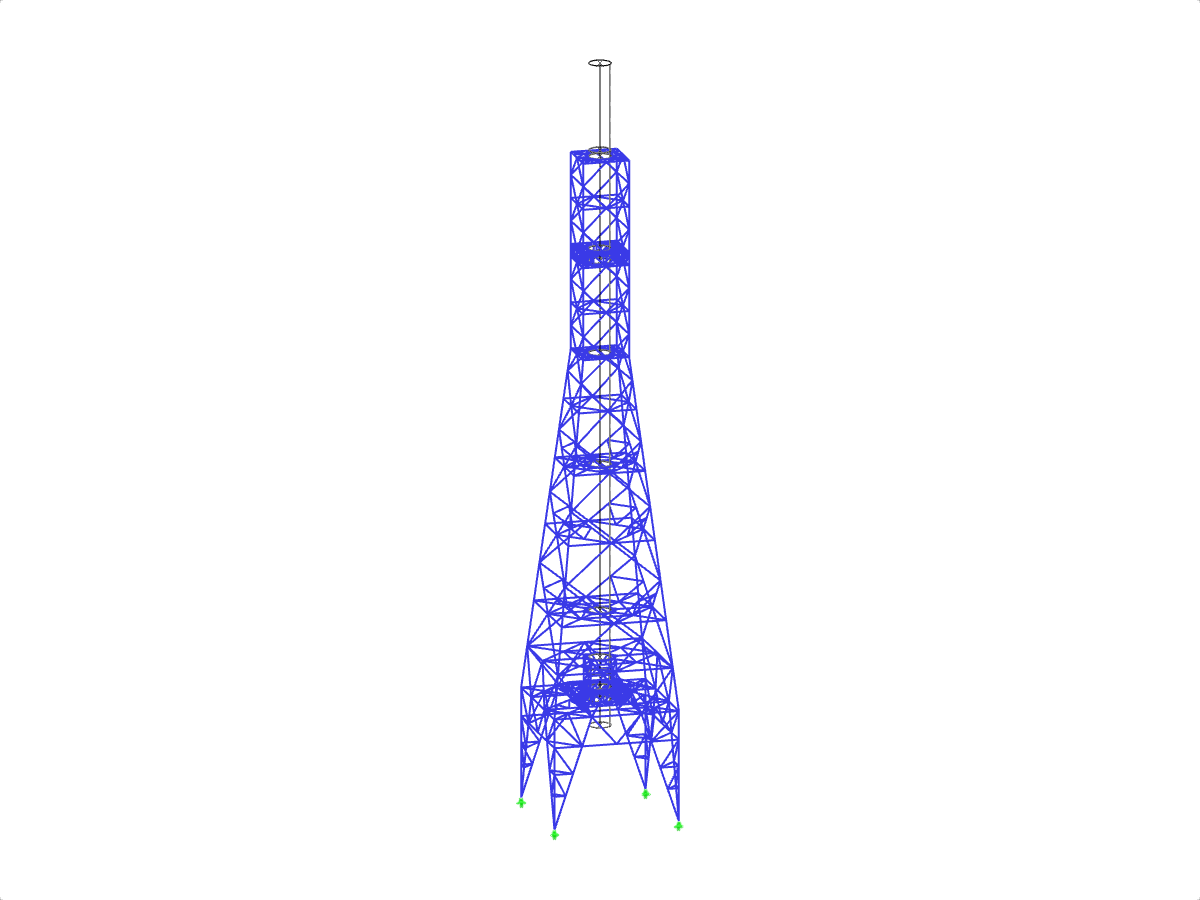 Wind-induced vibration reduction techniques applied to industrial chimneys to improve structural stability and safety.