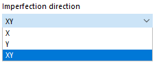Selecting an imperfection direction