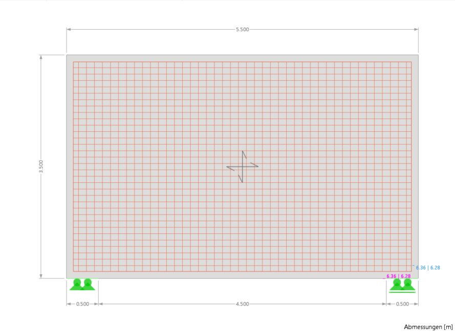 Model geometry for nonlinear calculation