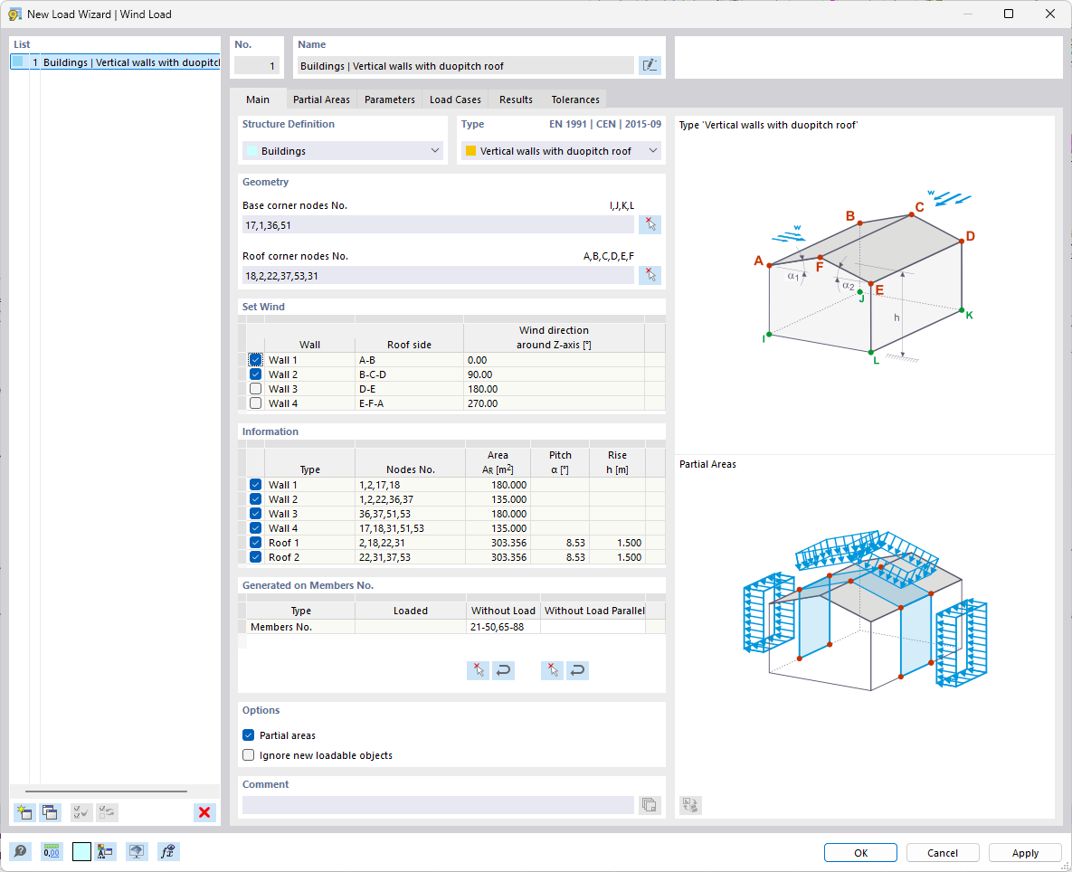 Dialog Box "New Load Wizard | Wind Load"