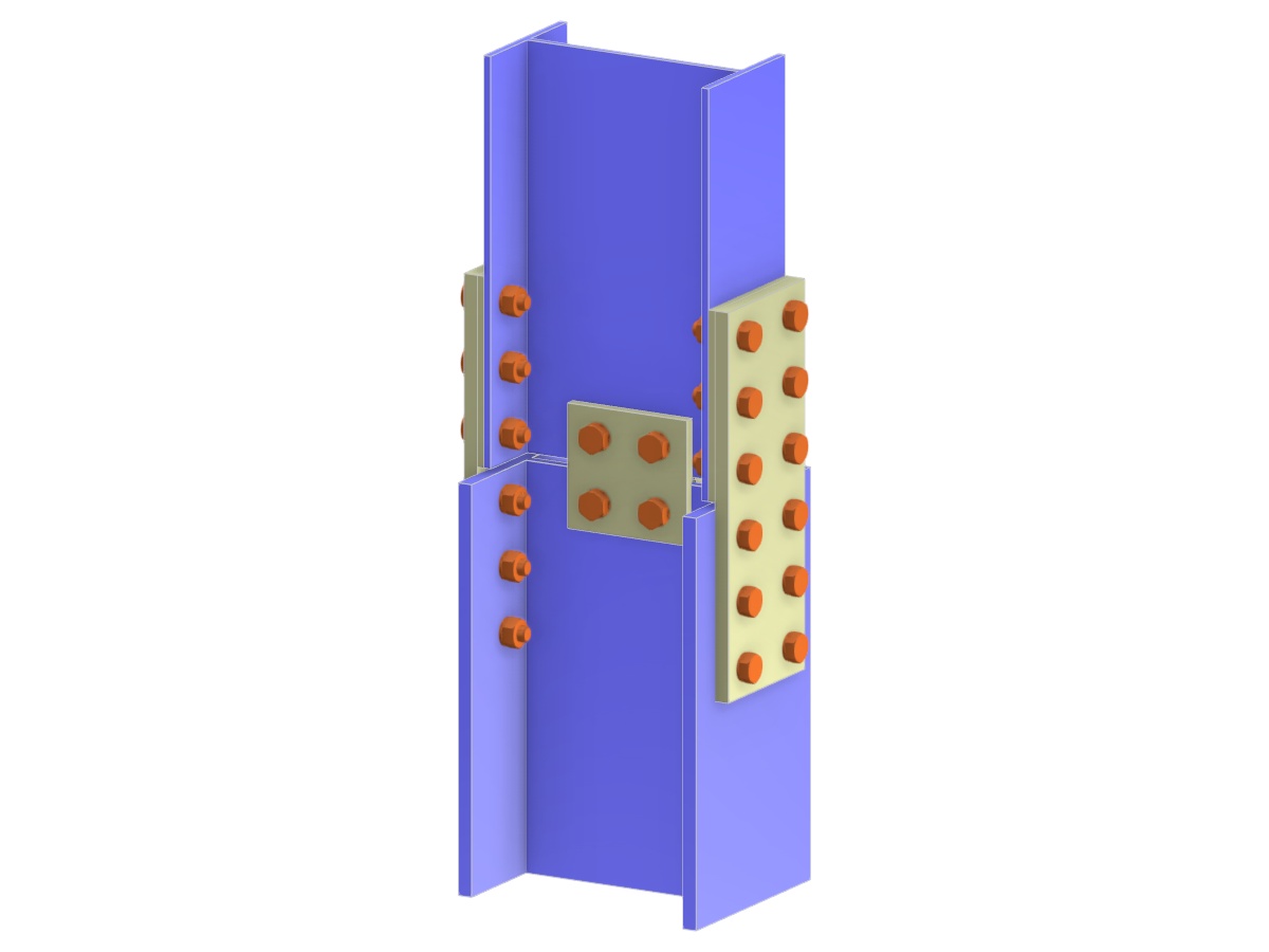 Model 006142 | Column Splice with Non-Bearing External Cover Plates and Fillers